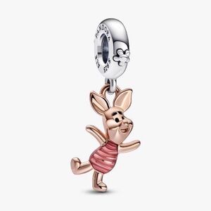 Authentic Pandora Piglet Charm in Pink and Gold - NWT